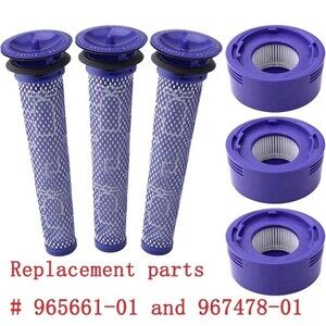 6 Pack Filter Replacement for Dyson V7 V8 Animal and V8 Absolute Cordless Vacuum